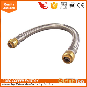 LBA027 5 Double Lock Shower Hose, EPDM tube with SS304 coated,chrome-plated, long use time.
Stainless Steel braided Wire Plumbing Flexible Hose